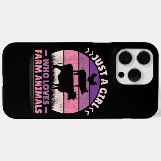 Gewoon een meisje dat van boerderijdieren houdt en Case-Mate iPhone case (Achterkant (horizontaal))