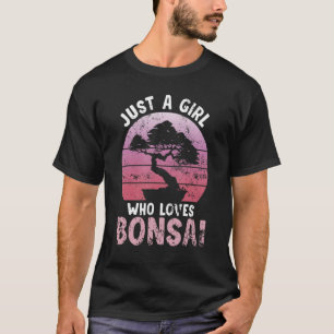 Gewoon een meisje dat van Bonsai houdt, Japans Bon T-shirt