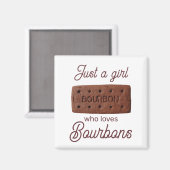Gewoon een meisje dat van bourbons magnet houdt (Voorkant / Achterkant)