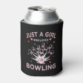 Gewoon Een Meisje Dat Van Bowling Houdt Blikjeskoeler (Blikje Voorkant)