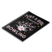 Gewoon Een Meisje Dat Van Bowling Houdt Notitieboek (Linkerzijde)