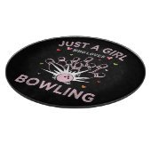 Gewoon Een Meisje Dat Van Bowling Houdt Snijplank (Hoek)