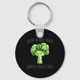 Gewoon een meisje dat van broccoli houdt, leuke br sleutelhanger