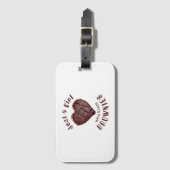 Gewoon een meisje dat van brownies houdt bagagelabel (Voorkant (verticaal))