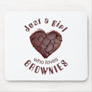 Gewoon een meisje dat van brownies houdt muismat