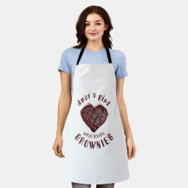 Gewoon een meisje dat van brownies houdt schort
