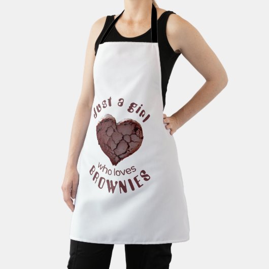 Gewoon een meisje dat van brownies houdt schort (Insitu)
