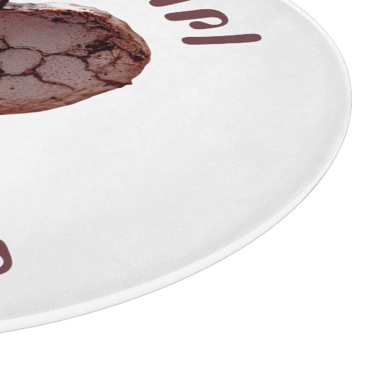 Gewoon een meisje dat van brownies houdt snijplank (Hoek)