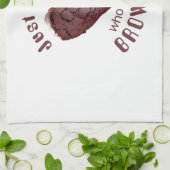 Gewoon een meisje dat van brownies houdt theedoek (Gevouwen)