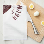 Gewoon een meisje dat van brownies houdt theedoek (Quarter Fold)