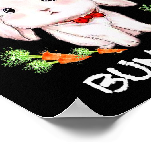 Gewoon een meisje dat van Bunnies Bunnies Rabbit L Poster (Hoek)