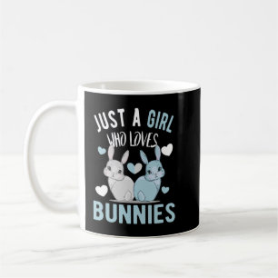 Gewoon een meisje dat van bunnies Bunny Mam Pullov Koffiemok