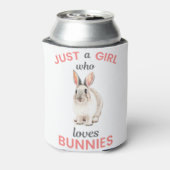 Gewoon een meisje dat van Bunnies houdt... een cad Blikjeskoeler (Blikje Achterkant)