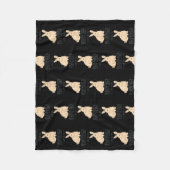 Gewoon een meisje dat van Bunnies Rabbit houdt Fleece Deken (Voorkant)