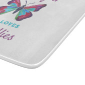 Gewoon een meisje dat van Butterflies houdt Snijplank (Hoek)