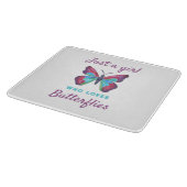 Gewoon een meisje dat van Butterflies houdt Snijplank (Hoek)