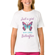 Gewoon een meisje dat van Butterflies houdt