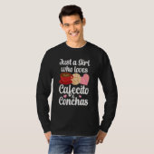Gewoon een meisje dat van Cafecito & Conchas Spaan T-shirt (Voorkant volledig)