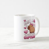 Gewoon een meisje dat van capibara's houdt koffiemok (Voorkant rechts)