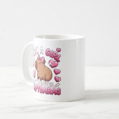 Gewoon een meisje dat van capibara's houdt koffiemok (Voorkant links)