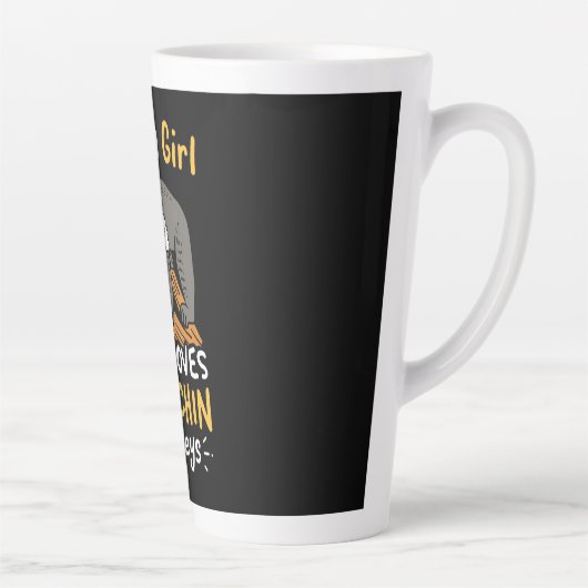 Gewoon een meisje dat van Capuchin-apen houdt Latte Mok (Rechts)