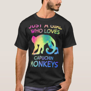 Gewoon een meisje dat van Capuchin Monkeys houdt F T-shirt
