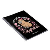 Gewoon een meisje dat van Capybaras houdt Grappig  Notitieboek (Rechterzijde)