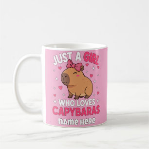 Gewoon een meisje dat van Capybaras houdt Koffiemok