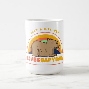Gewoon een meisje dat van Capybaras houdt Koffiemok