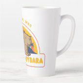 Gewoon een meisje dat van Capybaras houdt Latte Mok (Rechts)