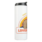 Gewoon een meisje dat van Capybaras houdt Thermosbeker (Gedraaid links)