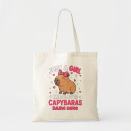 Gewoon een meisje dat van Capybaras houdt Tote Bag
