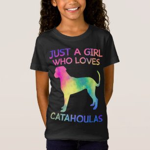 Gewoon een meisje dat van Catahoulas Funny Catahou T-shirt