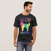 Gewoon een meisje dat van Cavapoos Funny Cavapoo L T-shirt (Voorkant volledig)