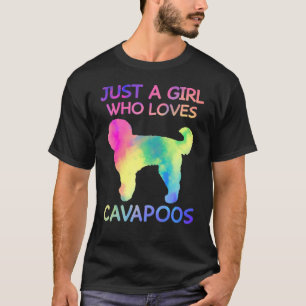Gewoon een meisje dat van Cavapoos Funny Cavapoo L T-shirt