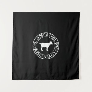 Gewoon Een Meisje Dat Van Chamois Houdt Cadeau Voo Wandkleed