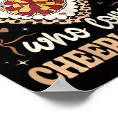 Gewoon een meisje dat van Cheerleading Cheetah Pri Poster (Hoek)