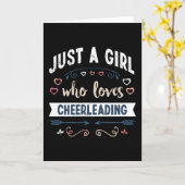 Gewoon een meisje dat van cheerleading houdt Grapp Kaart (Gele Bloem)