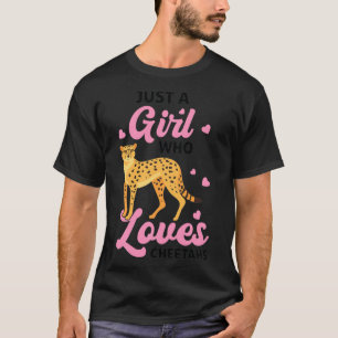 Gewoon een meisje dat van Cheetahs Cheetah houdt T-shirt