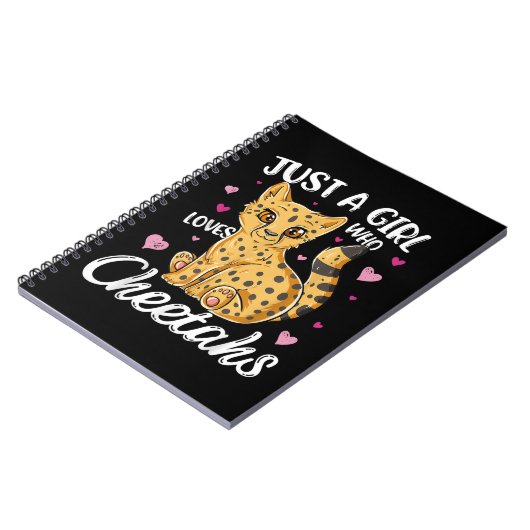 Gewoon een meisje dat van Cheetahs houdt | Heart C Notitieboek (Linkerzijde)