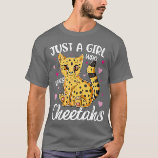 Gewoon een meisje dat van Cheetahs vrouwen houdt C T-shirt