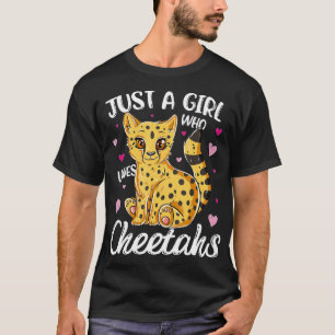Gewoon een meisje dat van Cheetahs vrouwen houdt C T-shirt