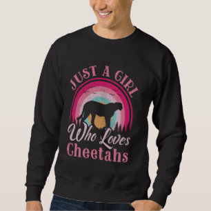 Gewoon een meisje dat van cheeta's houdt vrouwen m trui