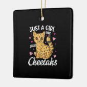 gewoon een meisje dat van cheeths houdt | cadeau v keramisch ornament (Links)
