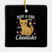 gewoon een meisje dat van cheeths houdt | cadeau v keramisch ornament (Voorkant)