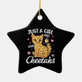 gewoon een meisje dat van cheeths houdt | cadeau v keramisch ornament