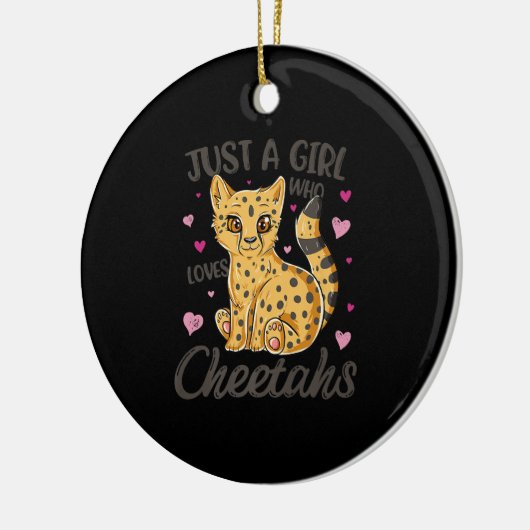 gewoon een meisje dat van cheeths houdt | cadeau v keramisch ornament (Links)