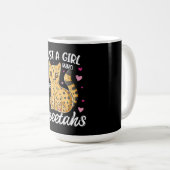 gewoon een meisje dat van cheeths houdt | cadeau v koffiemok (Voorkant rechts)