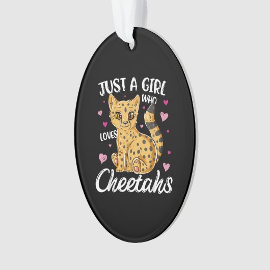 gewoon een meisje dat van cheeths houdt | cadeau v ornament (voorkant)