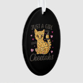 gewoon een meisje dat van cheeths houdt | cadeau v ornament (voorkant)